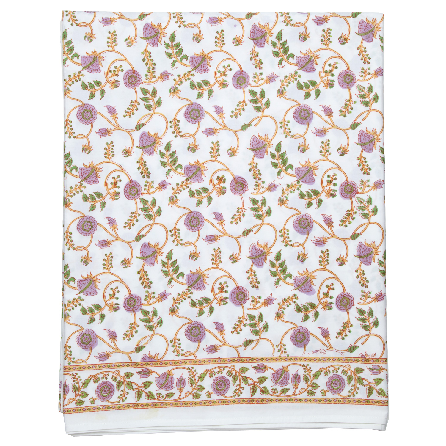 Gina Flat and Fitted Sheets - Lilac/Green
